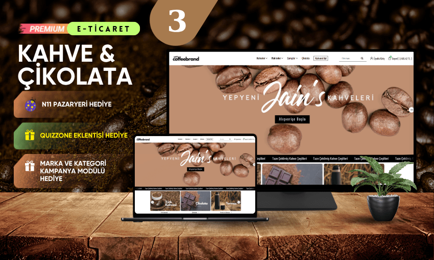 Kahve & Çikolata E-Ticaret Sitesi V3