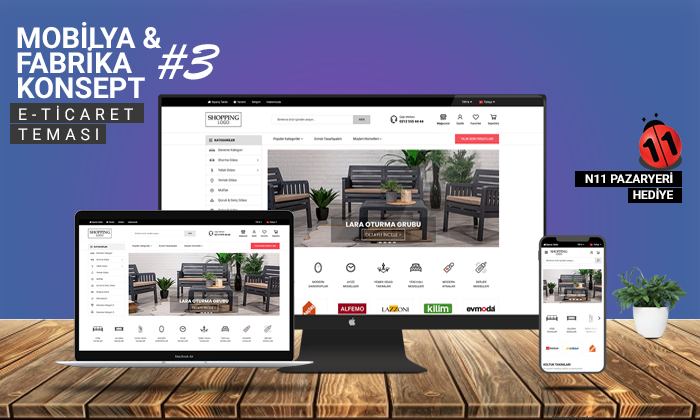 Mobilya Satış E-ticaret Sitesi V3
