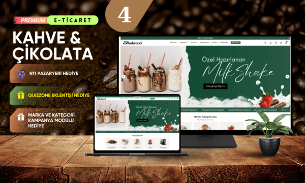 Kahve & Çikolata E-Ticaret Sitesi V4