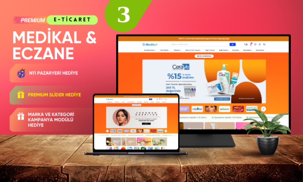 Medikal & Eczane E-Ticaret Sitesi V3