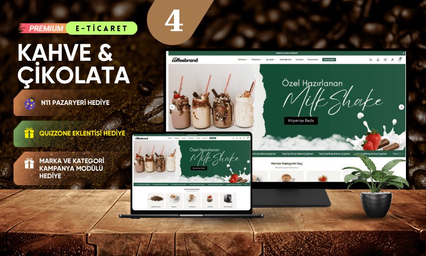 Kahve & Çikolata E-Ticaret Sitesi V4